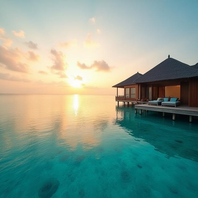 Honeymoon in the Maldives with overwater villas
